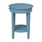 International Concepts Phillips Accent Table with Drawer, Ocean Blue, Antique Rubbed OT32-2128 - alternate 2